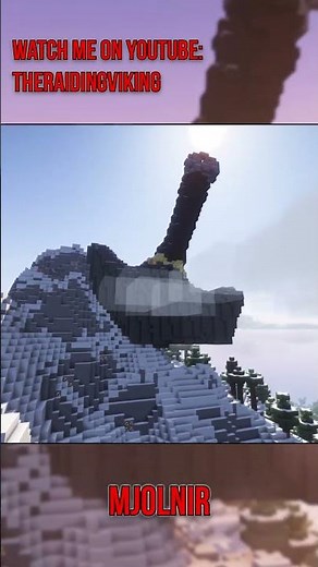 What Happens When You Build Mjolnir in Minecraft? #minecraft #theraidingviking