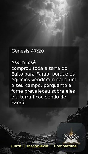 Gênesis 47:20 | Versículo Bíblico para Reflexão 🙏