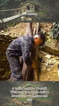 Part 1 | Build a Warm Home from Wood, Stone & Clay 🏡