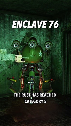 Fallout 76: Mr. Gutsy Tests Enclave Armor at Burning Springs | Enclave76 Shorts