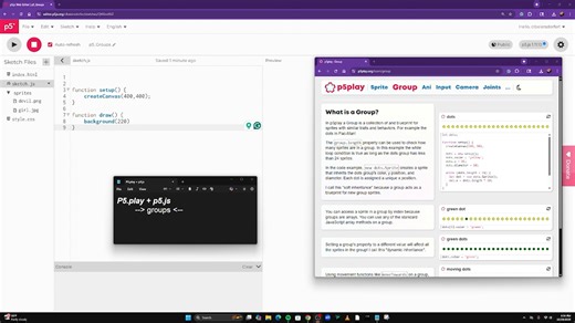 p5 Play: Introductions to Groups