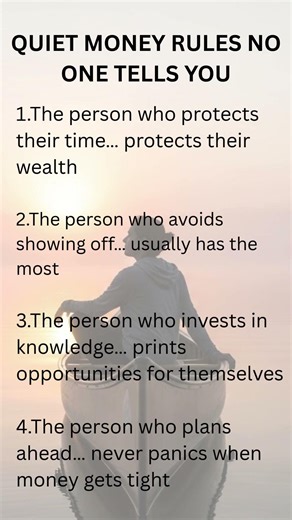 Quiet money rules no one tells you