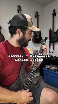 Lekato 9 track looper pedal and Battery - Metallica Intro demo #guitar #looppedal