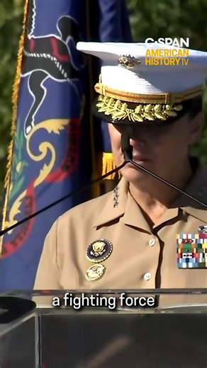 1.7M views · 89K reactions | "There's never been an America without the United States Marine Corps." Lieutenant General Roberta L. Shea speaks about the fighting force of the Marines. This Saturday at 11 AM ET on C-SPAN 2, Gov. Josh Shapiro, Gov. Phil Murphy, and Philadelphia Mayor Cherelle Parker all speak at the Navy & Marine Corps 250th birthday celebration in Philadelphia. | American History TV | Facebook