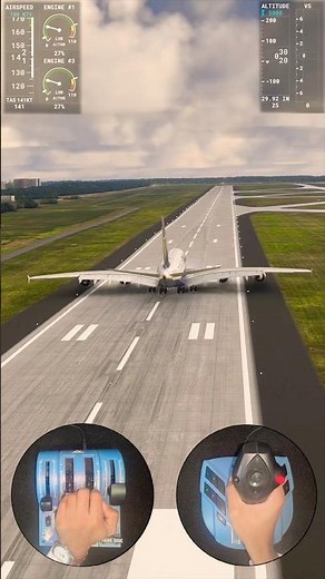 Ryanair A380?! INSANE Landing at Montreal CYUL! 😱 #av #aviation #msfs2020 #shorts #montreal