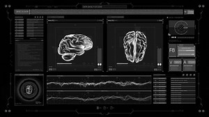 Futuristic HUD Head up display screen.