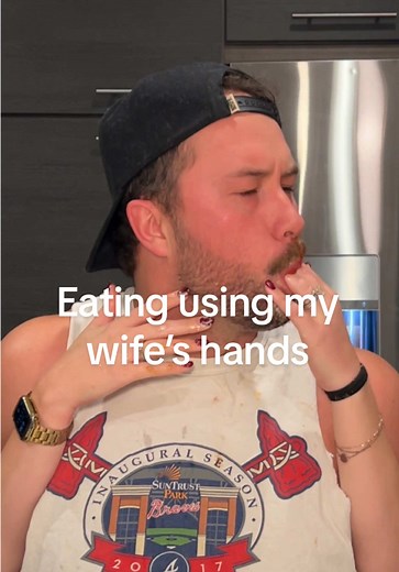 @Five Guys couldn’t have been a more perfect meal for this video 🤣 what should we try next?? #coupleshumor #husbandwife #husband #wife