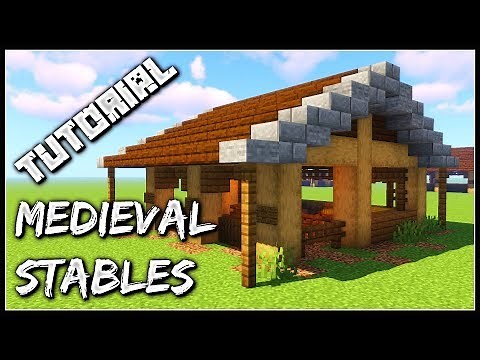 How To Build Medieval Stables | Minecraft Tutorial