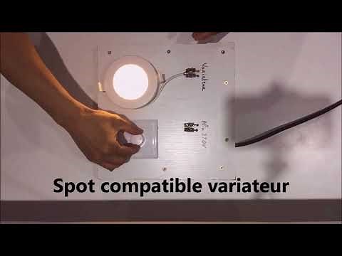 spot extra plat 6W étanche dimmable