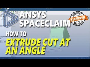 Ansys Spaceclaim How To Extrude Cut At An Angle