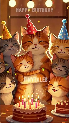 🎉 Happy Birthday, Cat! 🐱❤️ | Heartwarming Short Cat Animation