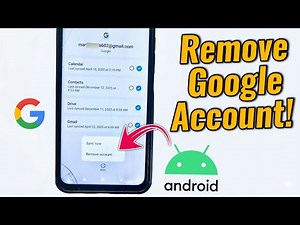 How to Remove Google Account on Android Phone!