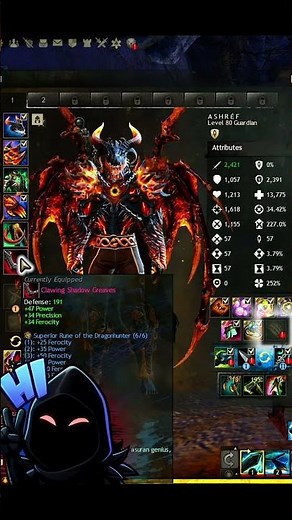 My Dragon Guardian Fashion #gw2 #guildwars2 #mmorpg