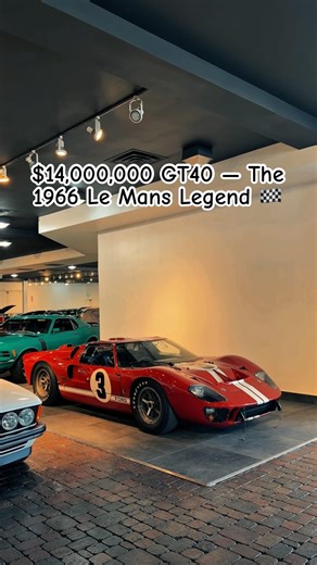This 1966 GT40 Is Worth $14,000,000 😳#racecar #lemans #ford #shorts