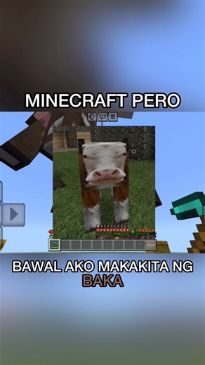 Minecraft pero bawal ako makakita ng baka #minecraft #minecraftmemes #minecraftbuilds | Proni Ube
