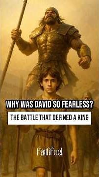 What Made David Fearless Against Goliath? | #davidandgoliath #biblestories