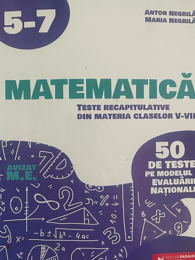 TESTUL 48 pentru clasele 5-7 - Rezolvă și verifică!