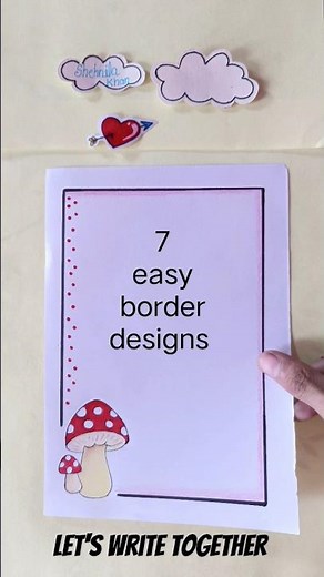 7 easy line border designs PROJECT WORK DESIGNS/CORNER AND SIDE BORDER DESIGN /BORDER DESIGNS/