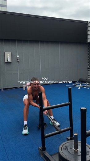 First Time Sled Push Experience at HYROX