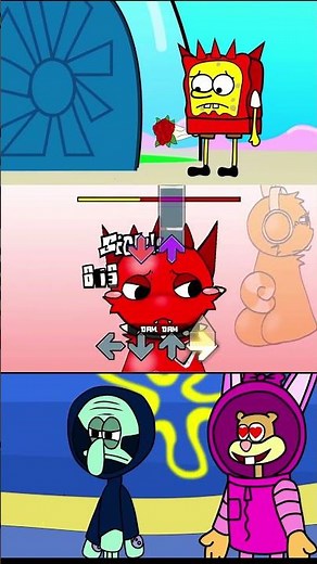 FNF My Heart Beats like a Drum With Spongebob is Sprunki - FNF Gf Mod