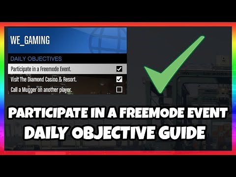 DAILY OBJECTIVE GUIDE - PARTICIPATE IN A FREEMODE EVENT - GTA 5 ONLINE