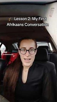 🌸 Lesson 2 | First Afrikaans conversation! 🇿🇦 Follow for daily Afrikaans FAL lessons.