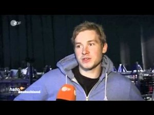 Vor dem «Wetten, dass ..?»-Unfall: Wettkandidat Samuel Koch in den Proben