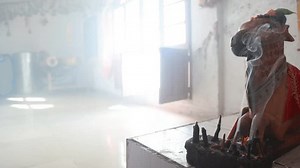 Beautifully Decorated Cow Statue Sits On Stock Footage Video (100% Royalty-free) 3905590151 | Shutterstock