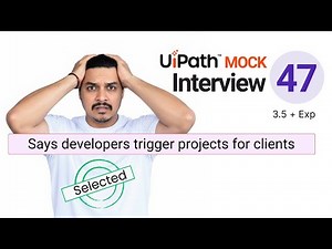 🔴 47. UiPath RPA Developer Interview Questions | 3.5+ Year Experience Interview Question & Answer
