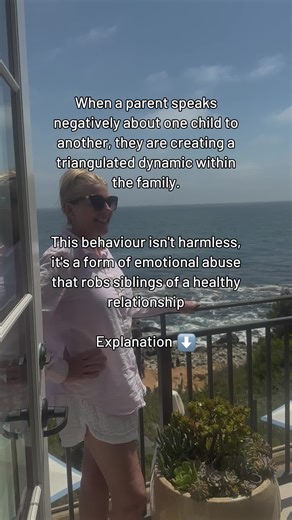 Did your parent ever vent to you about your sibling? Or speak to you like you were on their side? It is heartbreaking to see so many adults living without the loving bond and closeness they should have with their siblings. Triangulation is a form of emotional manipulation that occurs when a parent pulls one child into conflict with another, often through criticism, gossip, venting, or subtle comparisons. Leaning on each child for emotional support, and validation. It creates confusion. Creates r