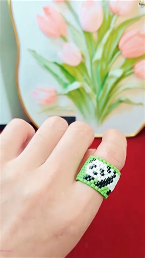 4.2K views · 48 reactions | How to make Beaded Panda Ring Tutorial | Wedding Decoration Ideas | Facebook