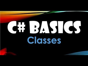 40. (C# Basics Beginner Tutorial) Section Outline - Classes