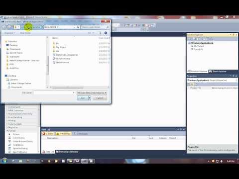 Open existing form in new Visual Basic project.