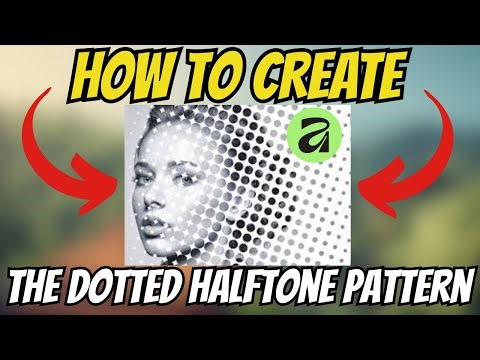 How To CREATE The Dotted Halftone Pattern Effect in Affinity! [Heroffinity]