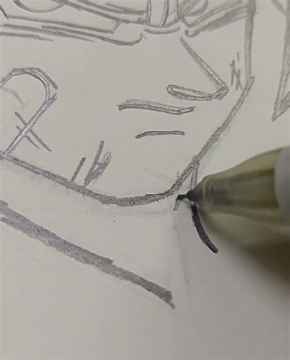 Drawing Future Trunks✨.part 1#trunks#dbz#drawing