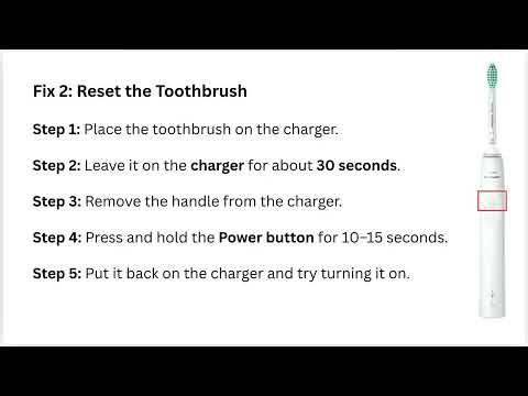 How to Fix Philips Sonicare Toothbrush Not Turning On – Full Reset & Power Button Fix