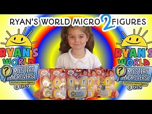 Ryan's World Toys - Series 2 Mystery Microverse Figures unboxing Inc the RARE!