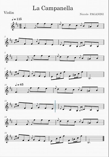 How to play Violin ‘La Campanella’- violin paganini v1 #music #violinscore