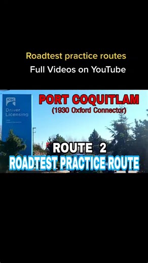 ICBC Port Coquitlam Practice Route 2 - Road Test Practice