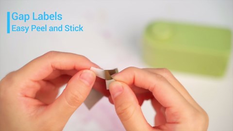 MakeID Label Maker Machine With Tape - Portable & Rechargeable Label Makers With Built-In Cutter, .63" Waterproof Tape - Wireless Label Printer Compatible With Android & iOS Devices