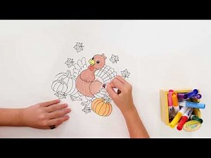 Crayola Color Wonder Thanksgiving Turkey Coloring Page