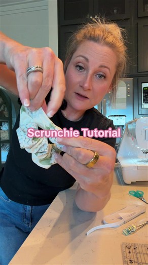 Scrunchie Tutorial: Easy Sewing Scrunchie DIY for National Sewing Month