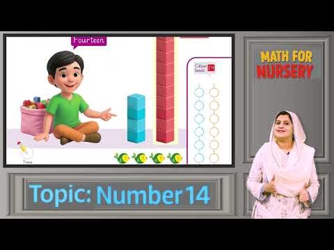 Number 14 for Teachers | Teach Number 14 to Nursery 4+ Students | Early Math Lesson