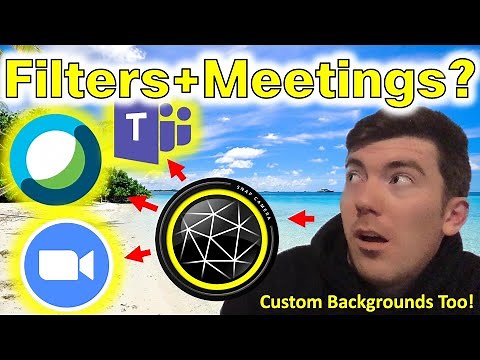 Snap Camera Custom Background Replacement and Filters with Webex, Zoom, Skype and Teams Meetings