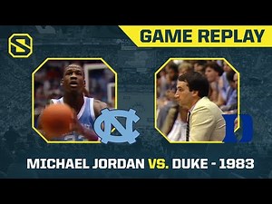 Michael Jordan & Sam Perkins Tackle Coach K's Blue Devils | 1983 - UNC at Duke