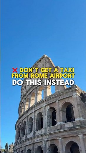Don’t get a taxi from Rome Airport #italytravel #rometravel #romeguide