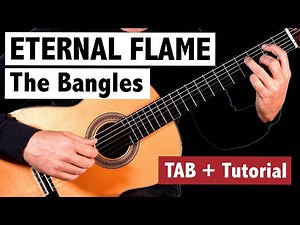 The Bangles - Eternal Flame - FINGERSTYLE Guitar Tutorial + TAB