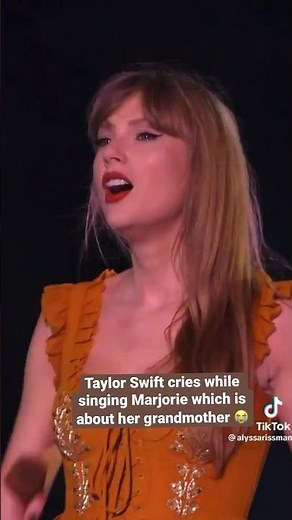 Taylor Swift CRIES singing Marjorie about her grandmother at Eras Tour *EMOTIONAL* 😭 #taylorswift