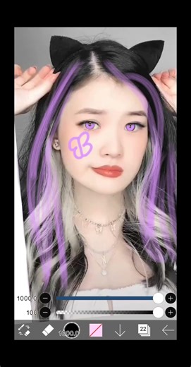 Kika Kim purple smudge edit💜 #kikakim #xoteam #shorts