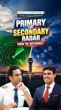 Primary vs Secondary Radar + DME Explained | Pilot Interview Question